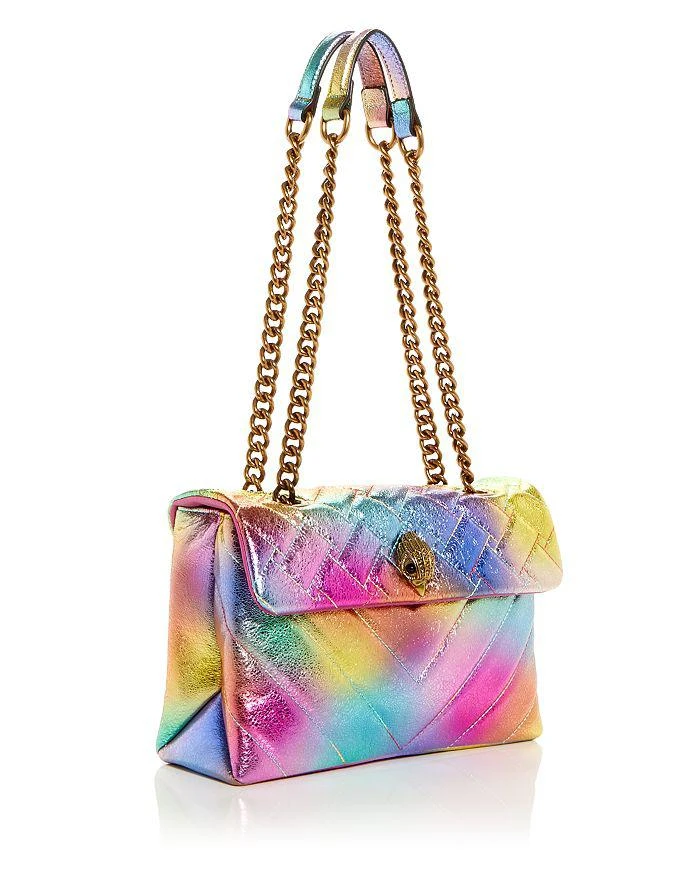 商品Kurt Geiger|KURT GEIGER LONDON Kensington Rainbow Leather Shoulder Bag,价格¥1704,第4张图片详细描述