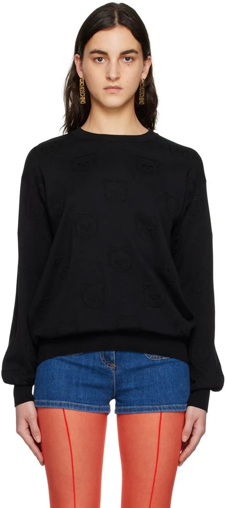 商品Moschino|Black Teddy Bear Sweatshirt,价格¥2022,第1张图片