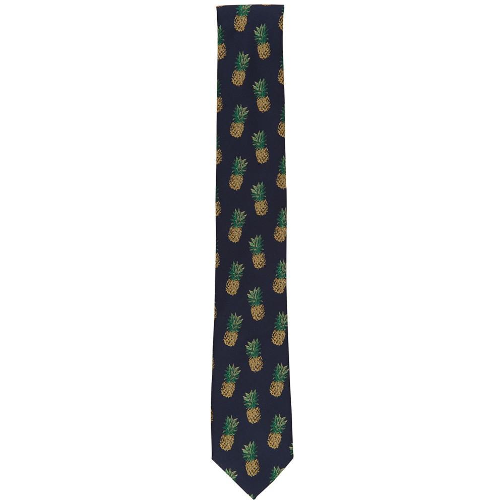 商品Bar III|Men's Pineapple Graphic Tie, Created for Macy's,价格¥163,第4张图片详细描述