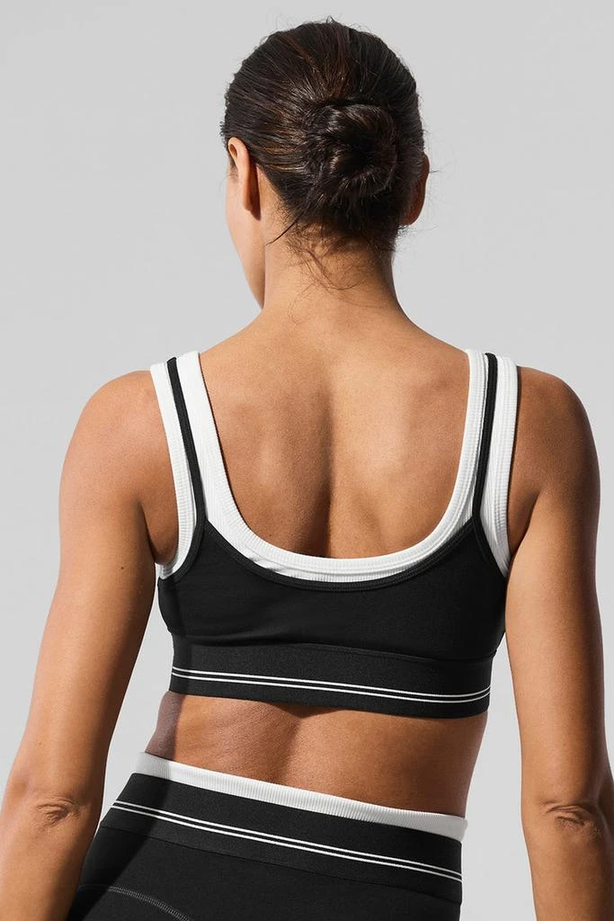 商品Alo|Airbrush Better Together Bra - Black/White,价格¥670,第5张图片详细描述