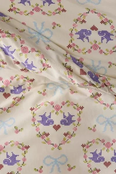商品Urban Outfitters|Lovebirds Core Duvet Set,价格¥444,第3张图片详细描述