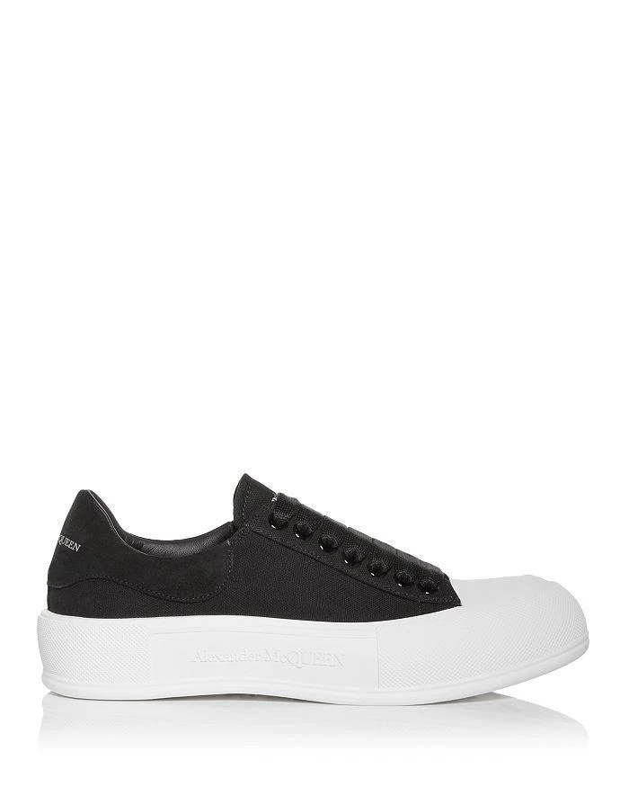 商品Alexander McQueen|Men's Deck Suede Heel Detail Low Top Sneakers ,价格¥2341,第3张图片详细描述