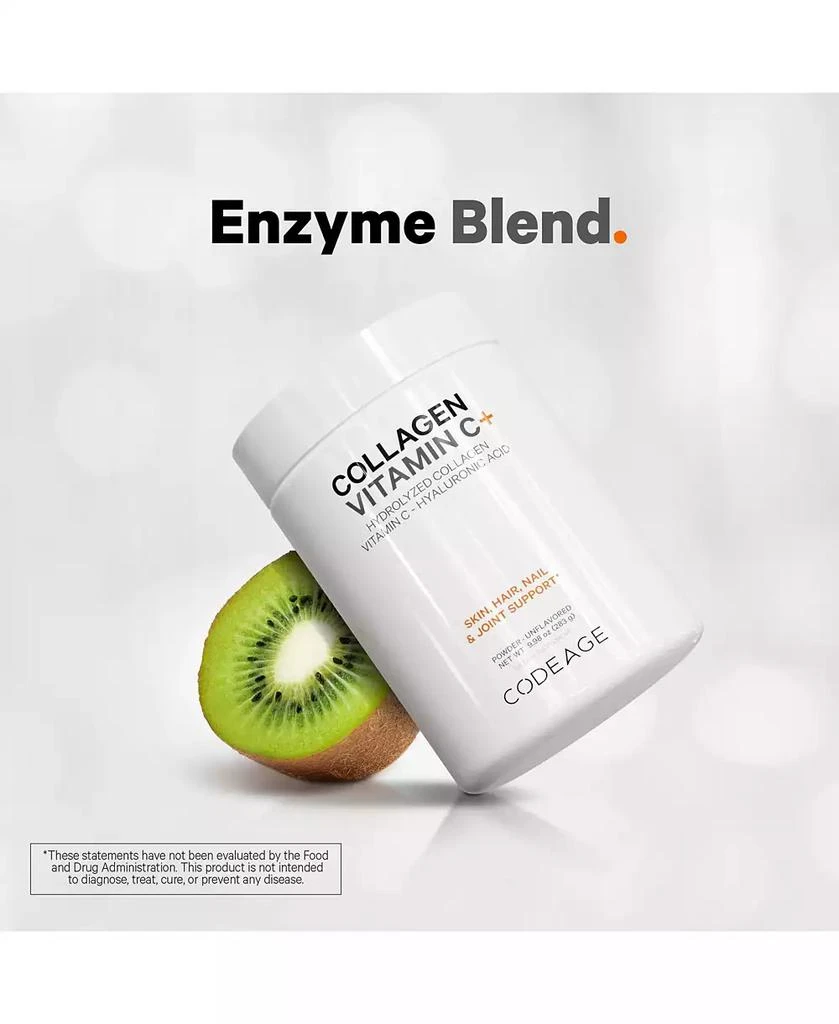 Collagen Vitamin C+ Powder, Peptides Type 1 & 3 Grass-Fed Bovine, Enzymes, Hyaluronic Acid, 9.98 oz 商品