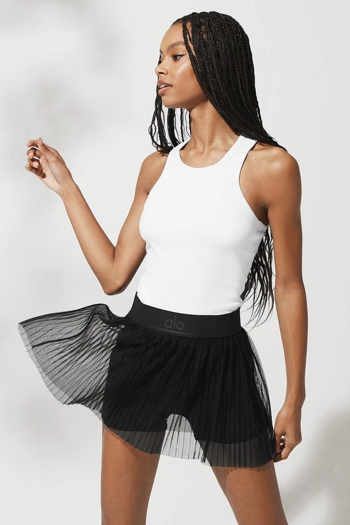 Mesh Flirty Tennis Skirt - Black 商品