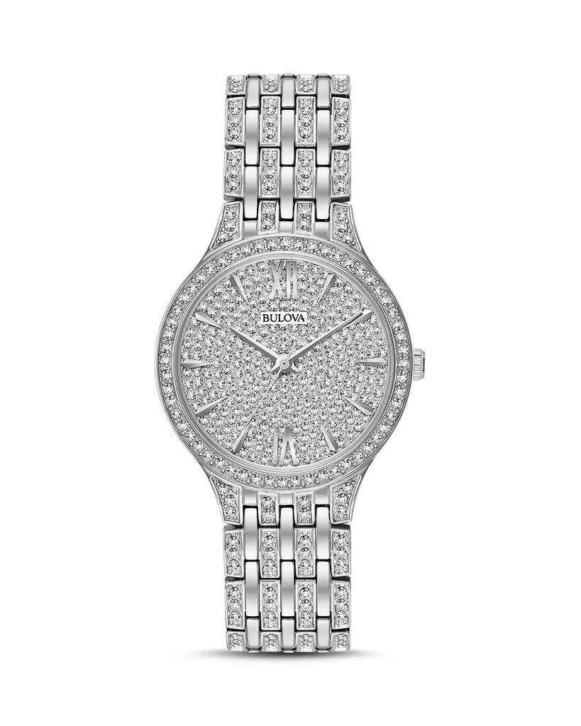 商品Bulova|Crystal Pavé Watch, 32mm,价格¥2667,第1张图片