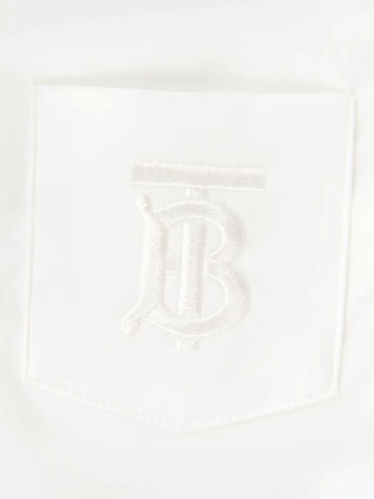 商品Burberry|Burberry White Baby Boys Cotton Short Sleeve Shirt,价格¥754,第3张图片详细描述