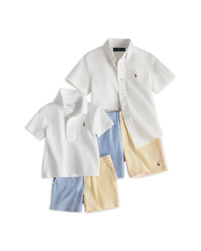 商品Ralph Lauren|Boys' Soft Cotton Polo Shirt & Mesh Shorts Set - Baby,价格¥260,第3张图片详细描述