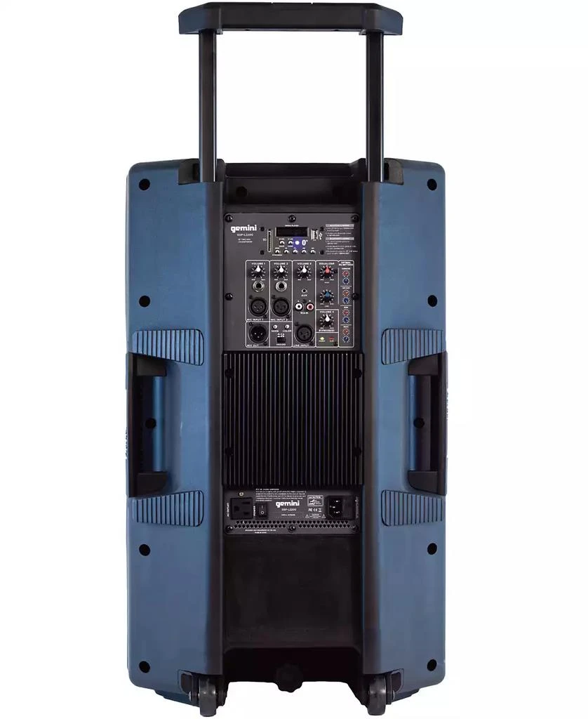 商品Gemini|Active 15" LED Portable Bluetooth Speaker with Stand and Mic, Set of 3,价格¥2604,第3张图片详细描述