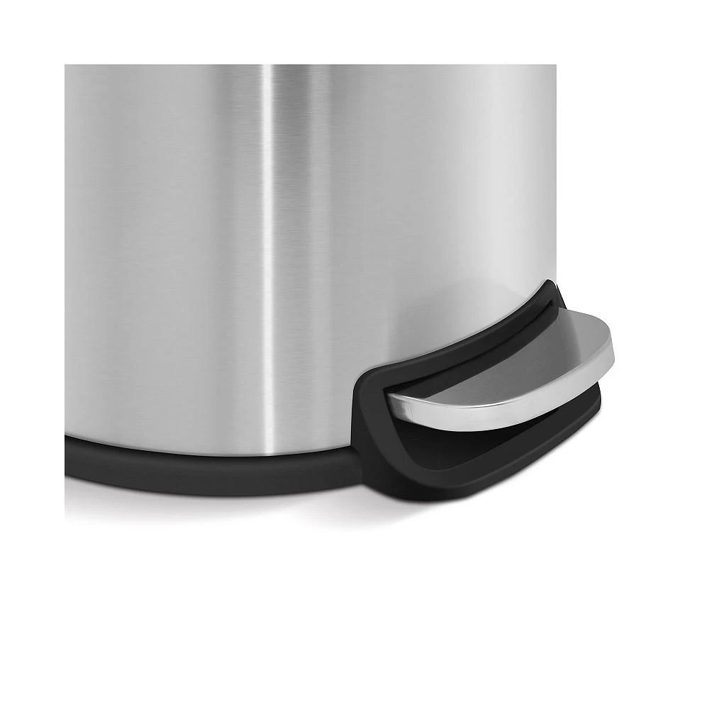 商品Mega Casa|8 Gal./30 Liter and 1.3 Gal./5 Liter Stainless Steel Step-on Trash Can Set for Kitchen and Bathroom,价格¥560,第2张图片详细描述