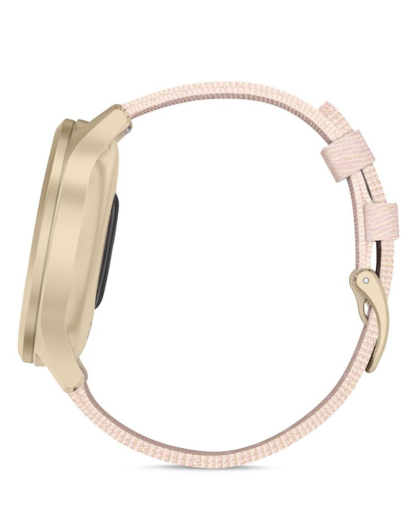 Vivomove Style Blush Pink Nylon Strap Touchscreen Hybrid Smartwatch, 42mm商品第8张图片规格展示