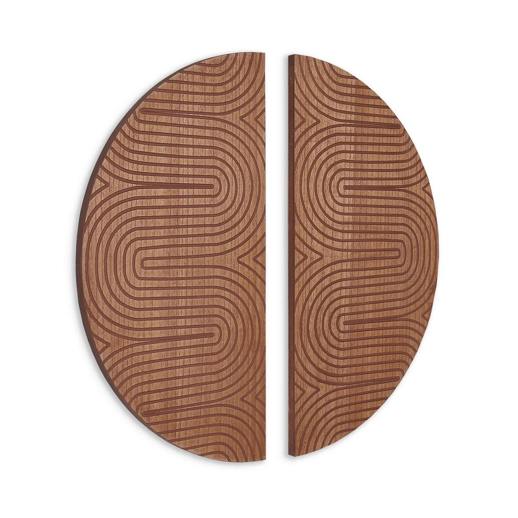 商品Gild Design House|Dane Wood Wall Decor, Set of 2,价格¥1093,第3张图片详细描述