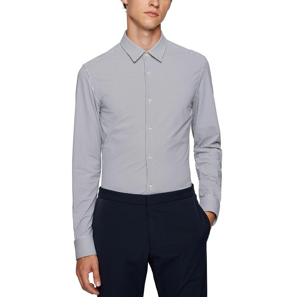 BOSS Men's Slim-Fit Pattern Shirt商品第1张图片规格展示