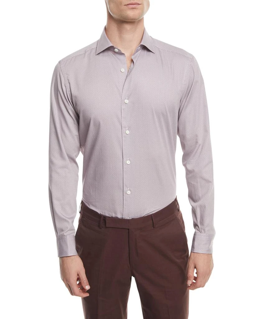 商品Zegna|Micro-Print Sport Shirt,价格¥1490,第1张图片