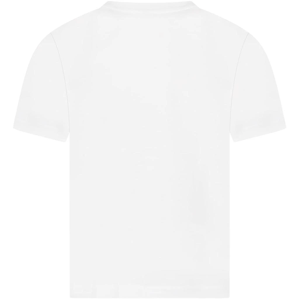 商品Burberry|Burberry White T-shirt For Boy With Logo,价格¥1825,第2张图片详细描述