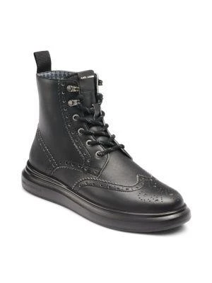 商品Karl Lagerfeld Paris|Wingtip Leather Boots,价格¥820,第2张�图片详细描述