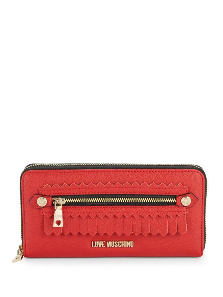 商品Moschino|Love Moschino Faux Leather Continental Zip-Around Wallet,价格¥629,第1张图片