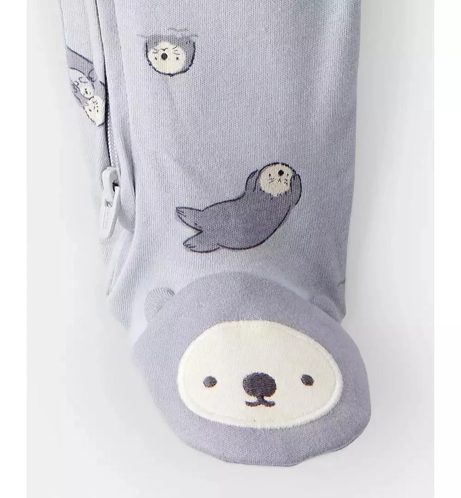 商品Carter's|Baby Boys or Baby Girls Otter Print Long-Sleeve Sleep and Play Pajama,价格¥67,第3张图片详细描述