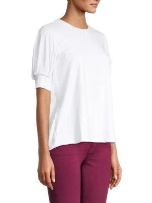 商品Susana Monaco|Pleated Puff-Sleeve Top,价格¥143,第3张图片详细描述