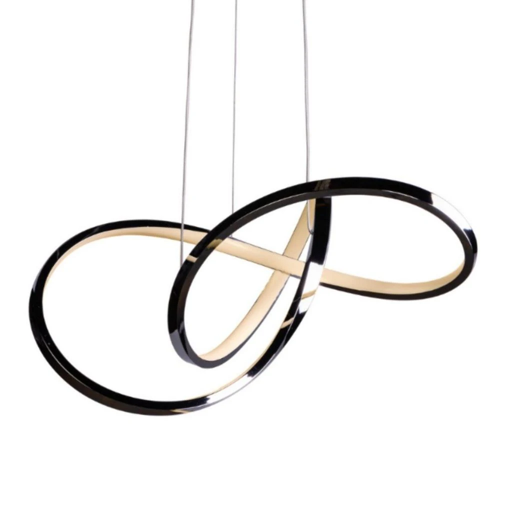 商品Finesse Decor|Knotted LED Dimmable Chandelier // Chrome,价格¥4152,第1张图片