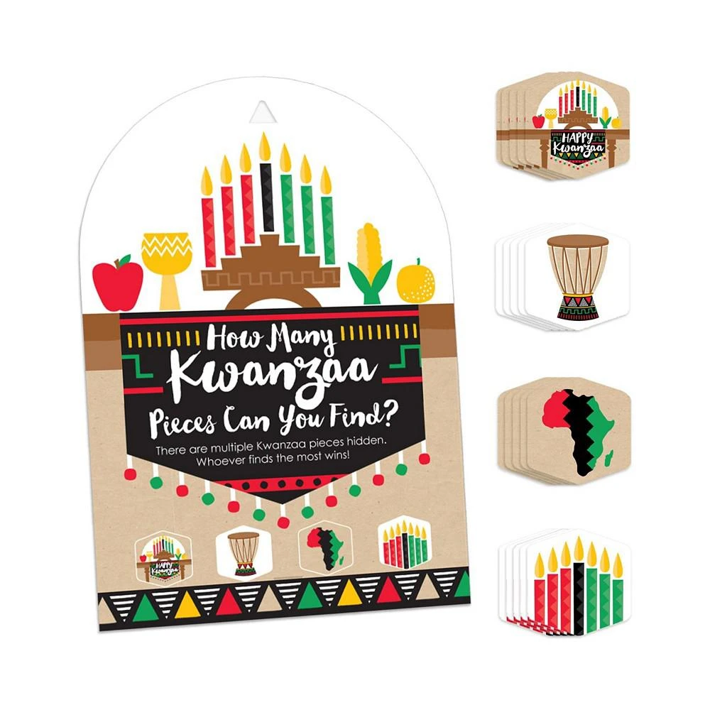 商品Big Dot of Happiness|Happy Kwanzaa - African Heritage Holiday Party Scavenger Hunt Hide and Find Game,价格¥119,第1张图片