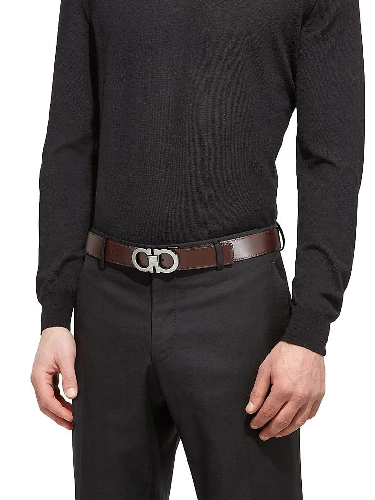 商品Salvatore Ferragamo|Gancini Buckle Adjustable Cut-to-Size Reversible Belt,价格¥4066,第3张图片详细描述
