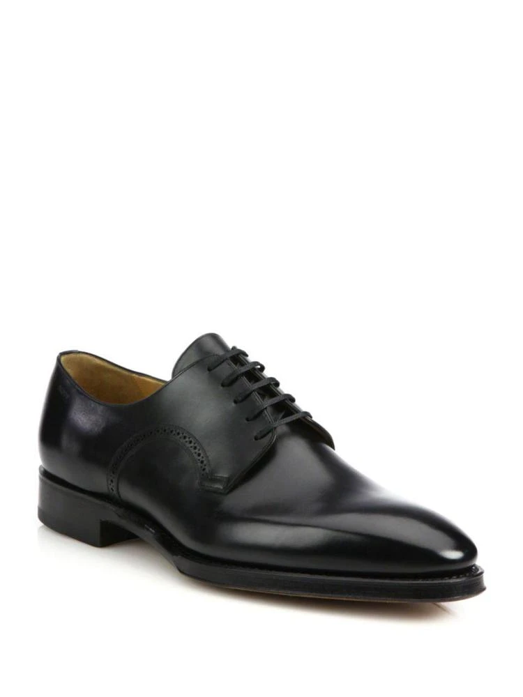 商品Bally|Scribe Leather Derby Shoes,价格¥7119,第1张图片