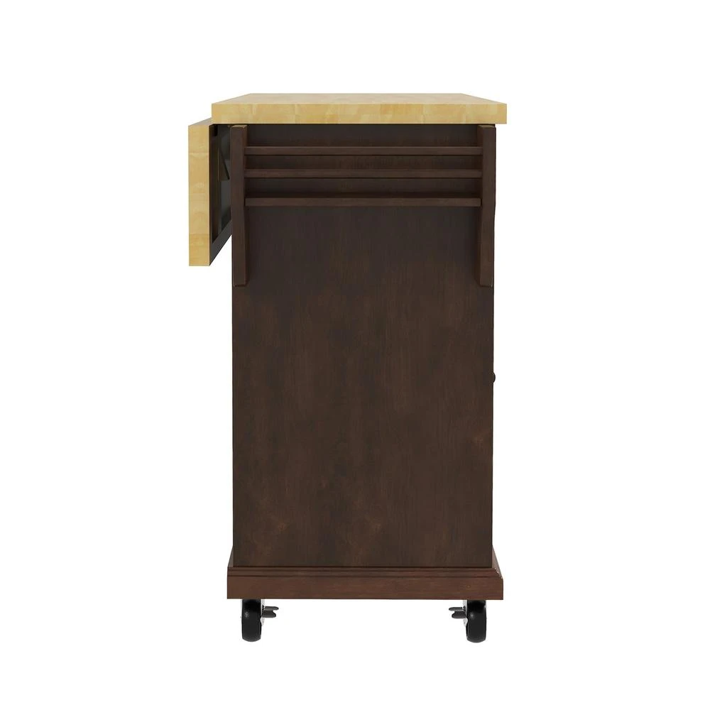 商品Tina's Home|Taenarius 51.2"Wide Rolling Kitchen Island,价格¥3941,第5张图片详细描述