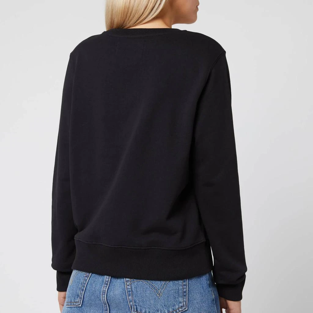 商品Calvin Klein|Calvin Klein Jeans Women's Institutional Core Logo Crew Neck Sweatshirt - CK Black,价格¥239,第2张图片详细描述