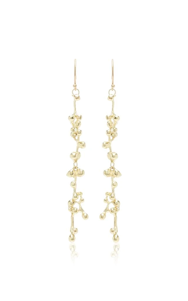 商品Ten Thousand Things|Ten Thousand Things - Long Molten Cluster 18K Yellow Gold Earrings - Gold - OS - Moda Operandi - Gifts For Her,价格¥24568,第1张图片