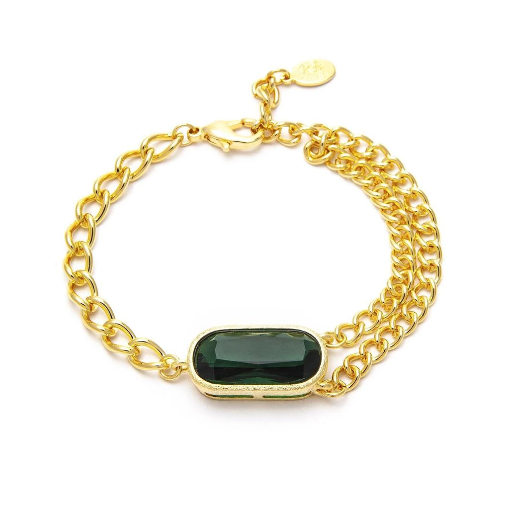 商品Rivka Friedman|Emerald Crystal Bracelet,价格¥514,第1张图片