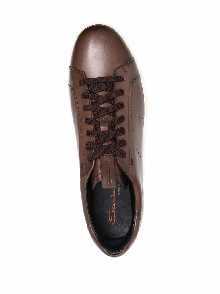 商品Santoni|SANTONI LEATHER SNEAKERS,价格¥2765,第2张图片详细描述