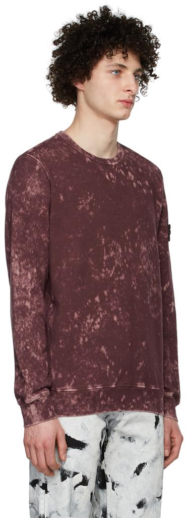 Burgundy Off-Dye OVD Sweatshirt商品第2张图片规格展示