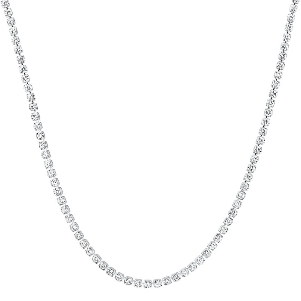 商品Pompeii3|Platinum 8 3/4Ct Diamond Tennis Necklace Lab Grown 17",价格¥34403,第4张图片详细描述