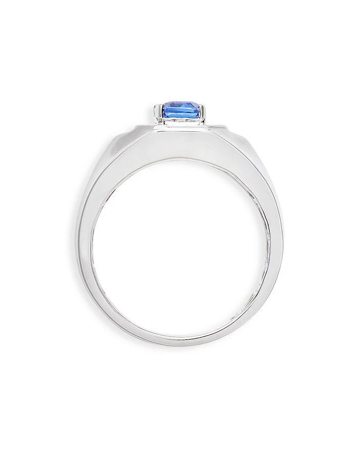 商品Bloomingdale's|Men's Tanzanite & Diamond Halo Ring in 14K White Gold,价格¥20929,第3张图片详细描述