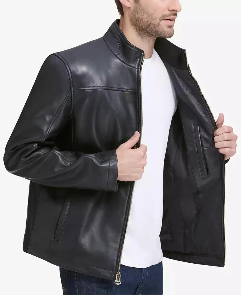 商品Cole Haan|Men's Smooth Leather Jacket, Created for Macy's,价格¥1806,第2张图片详细描述