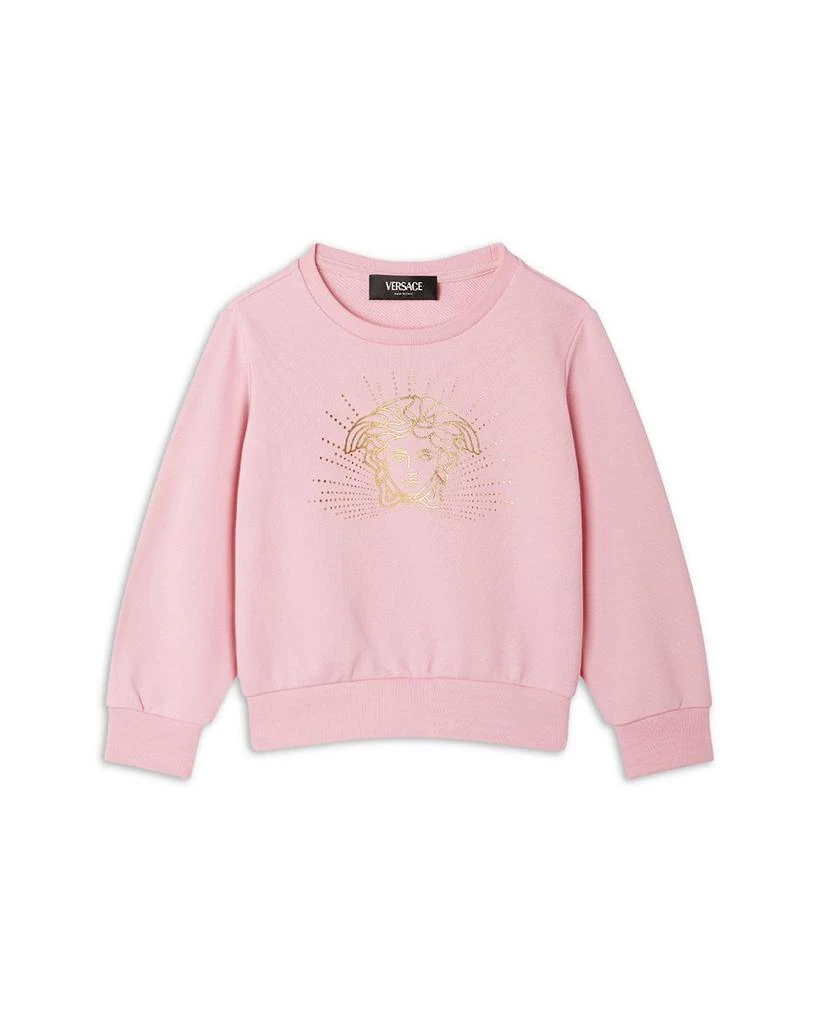 商品Versace|Girls' Medusa Rays Graphic Fleece Sweatshirt - Baby, Little Kid,价格¥1723,第1张图片