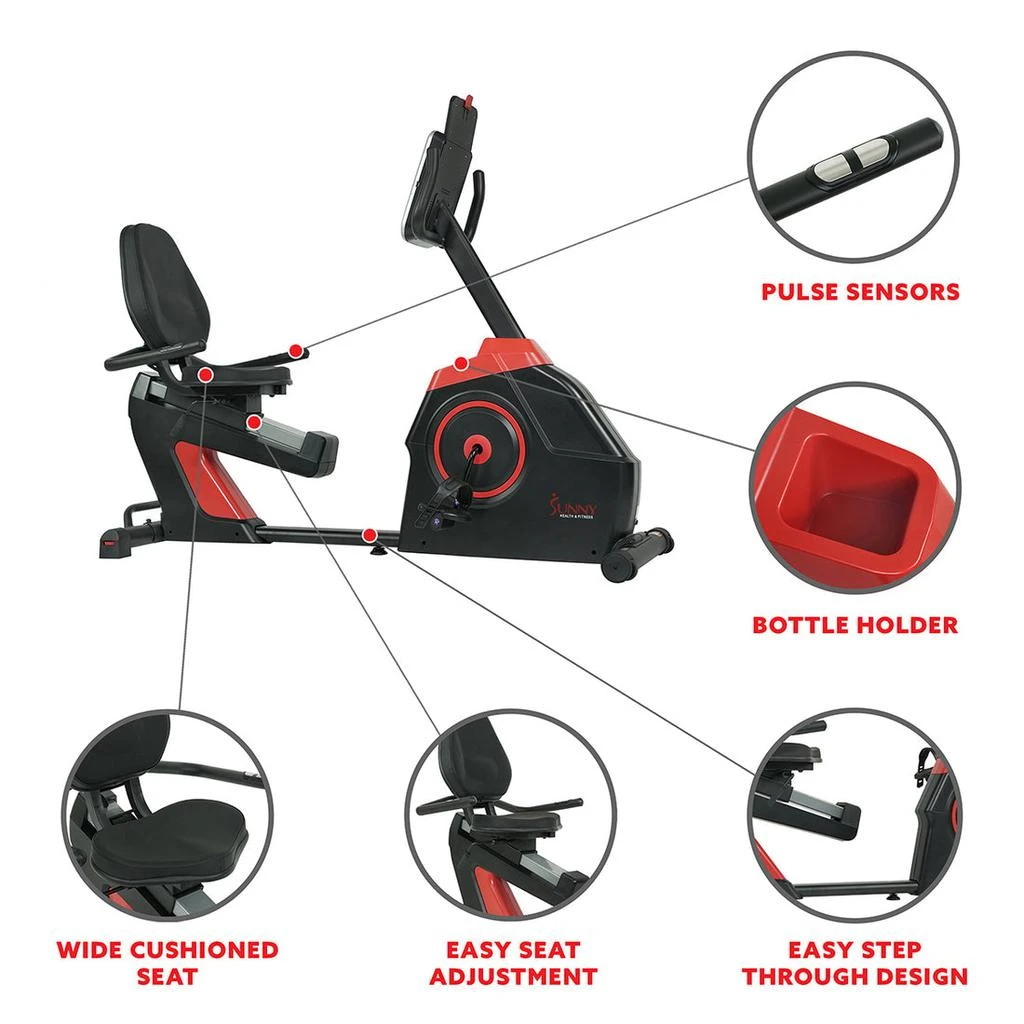 商品Sunny Health & Fitness|Sunny Health & Fitness Evo-Fit Cardio Recumbent Bike,价格¥4359,第4张图片详细描述