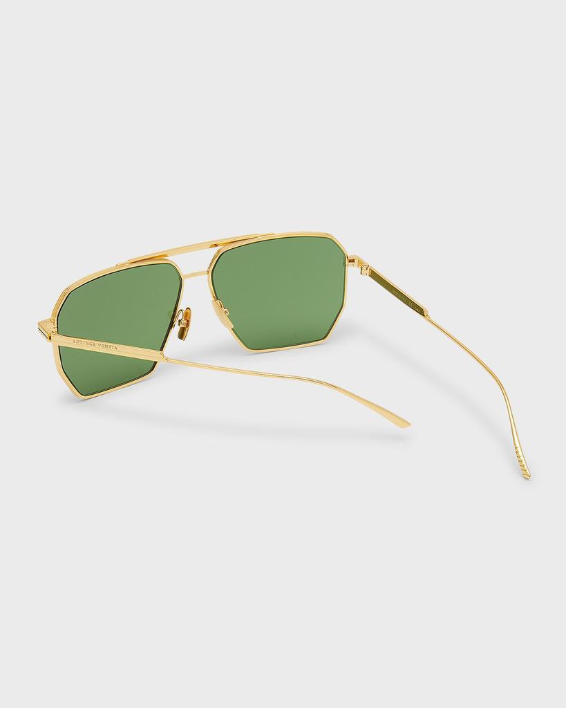 商品Bottega Veneta|Metal Aviator Sunglasses,价格¥3083,第4张图片详细描述