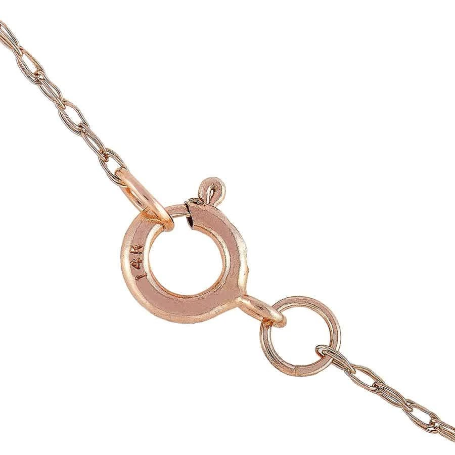商品LB Exclusive|14K Rose Gold 0.09 ct Diamond and Ruby Pendant Necklace,价格¥1971,第3张图片详细描述