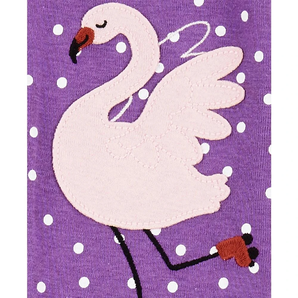 商品Carter's|Baby Girls 1-Piece Flamingo 100% Snug-Fit Cotton Footed Pajama,价格¥75,第2张图片详细描述