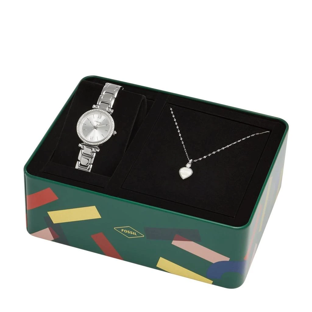 商品Fossil|Carlie Watch and Charm Gift Set - ES5250SET,价格¥566,第4张图片详细描述