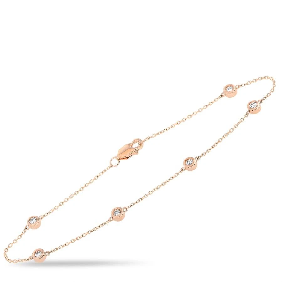 商品LB Exclusive|14K Rose Gold 0.25 ct Diamond Bracelet,价格¥3198,第1张图片