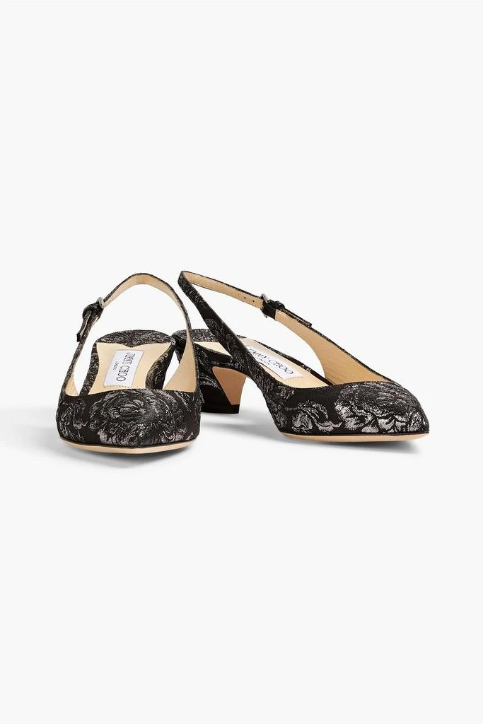 商品Jimmy Choo|Gemma 40 metallic brocade slingback pumps,价格¥1639,第2张图片详细描述