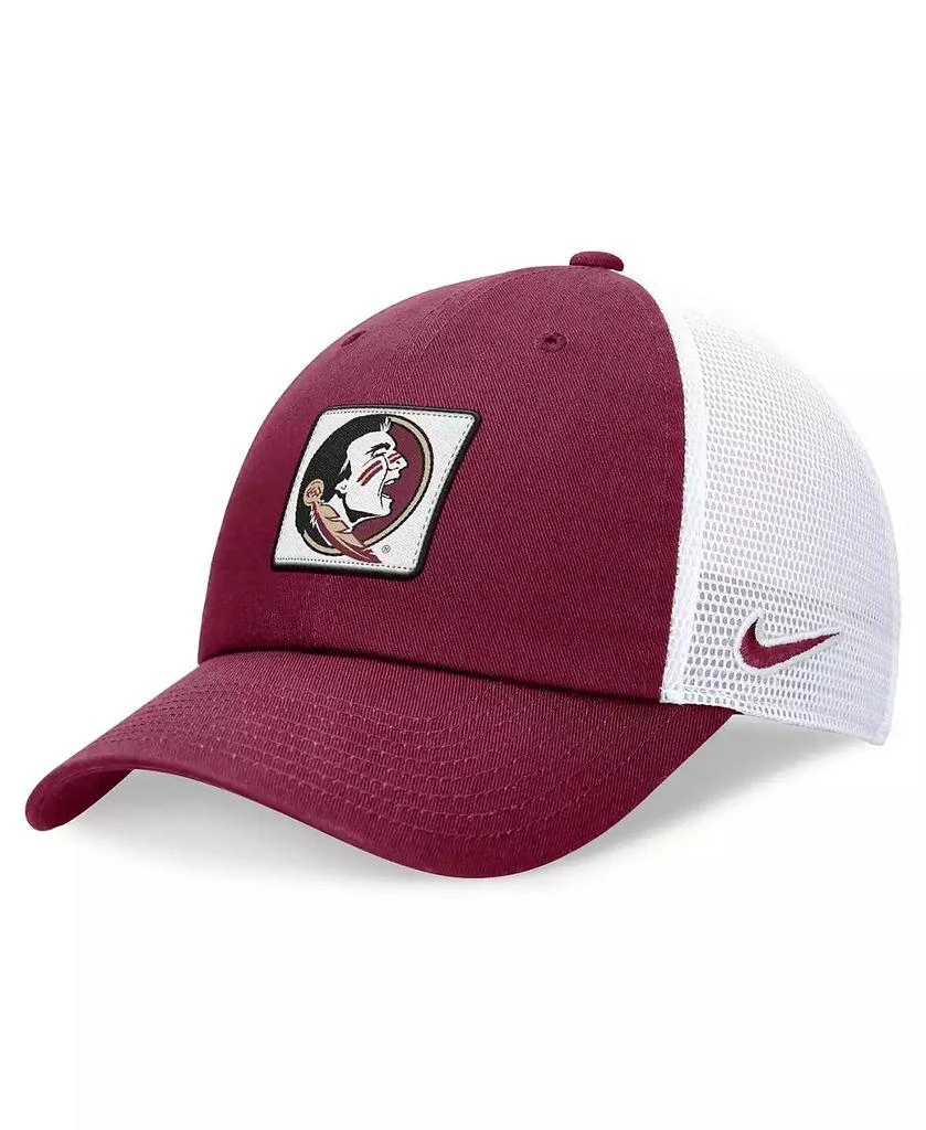 商品NIKE|Men's Garnet/White Florida State Seminoles Primetime Club Trucker Adjustable Hat,价格¥209,第1张图片