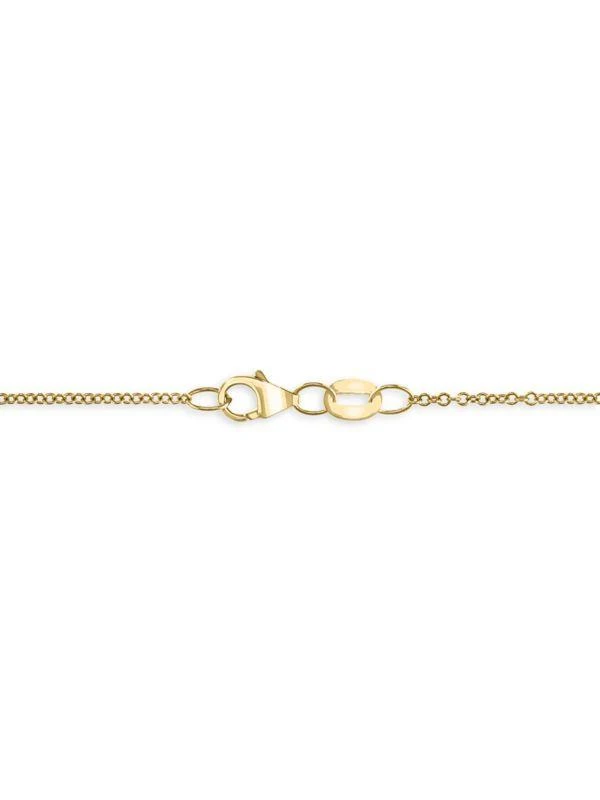 商品Effy|14K Yellow Gold, Sapphire, Diamond & Enamel Watermelon Pendant Necklace,价格¥4609,第2张图片详细描述