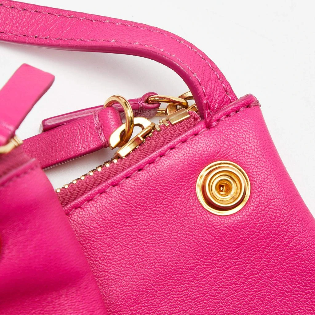 Celine Pink Leather Large Trio Zip Crossbody Bag 商品