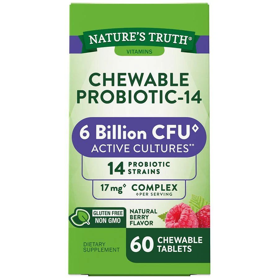 商品Nature's Truth|Probiotic Chewable 6 Billion Natural Berry,价格¥75,第1张图片