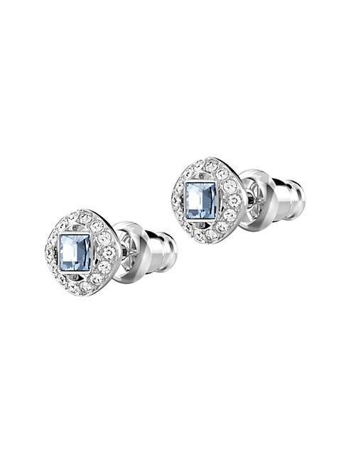 商品Swarovski|Angelic Rhodium-Plated & Crystal Stud Earrings,价格¥537,第5张图片详细描述