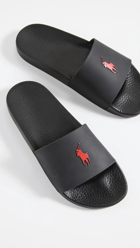 商品Ralph Lauren|Polo Ralph Lauren Polo Slides,价格¥428,第2张图片详细描述