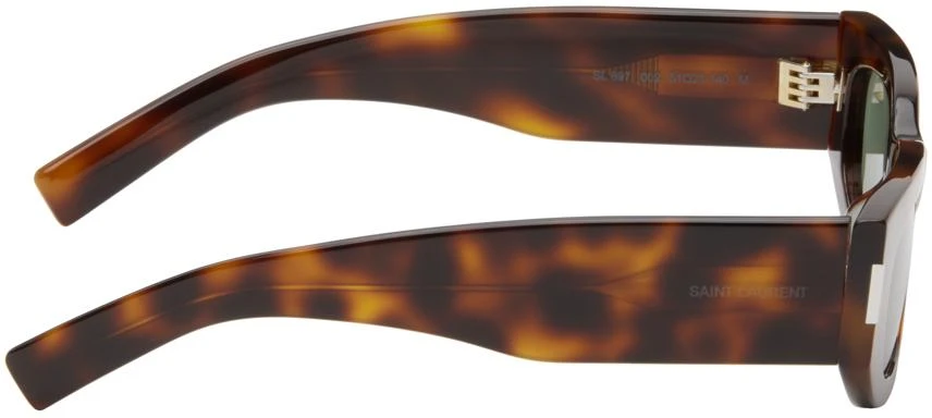 商品Yves Saint Laurent|Brown SL 697 Sunglasses,价格¥3725,第2张图片详细描述